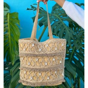 🐚 ISLA Jute Handmade Seashell Tote by Salt + Umber 🐚